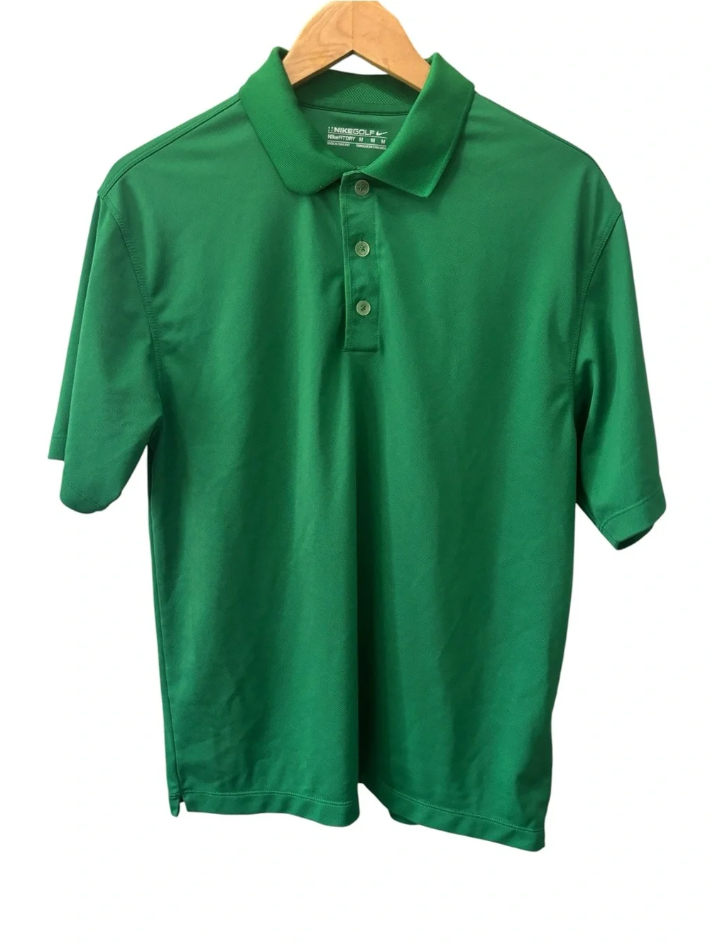 Nike Golf Green Polo Men’s Size Medium Short Sleeve Shirt Activewear
